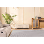 Banc de rangement en velours doux de 49,21 de large pour le salon, l'entrée et la chambre