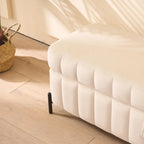 Banc de rangement en velours doux de 49,21 de large pour le salon, l'entrée et la chambre