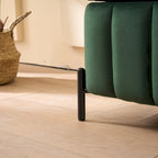 Banc de rangement en velours doux de 49,21 de large pour le salon, l'entrée et la chambre