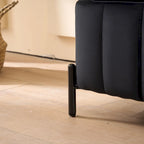 Banc de rangement en velours doux de 49,21 de large pour le salon, l'entrée et la chambre
