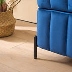 Banc de rangement en velours doux de 49,21 de large pour le salon, l'entrée et la chambre