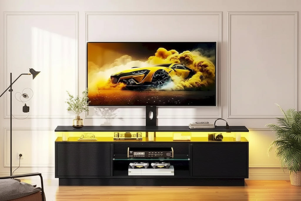 LED TV Stand with Mount for 70/65 inch TVs - 73 inches