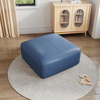 Ottoman en cuir véritable, Pouf rembourré pour salon