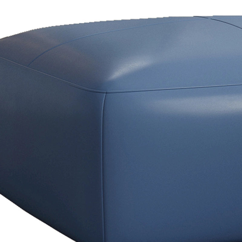 Ottoman en cuir véritable, Pouf rembourré pour salon