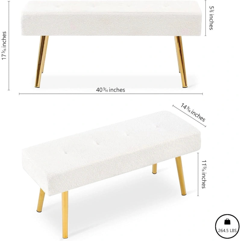 Upholstered Bench for bedroom, entryway, dining room