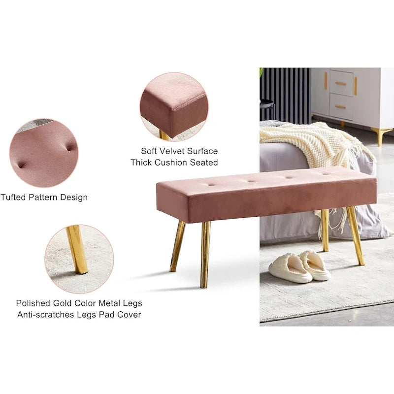 Upholstered Bench for bedroom, entryway, dining room