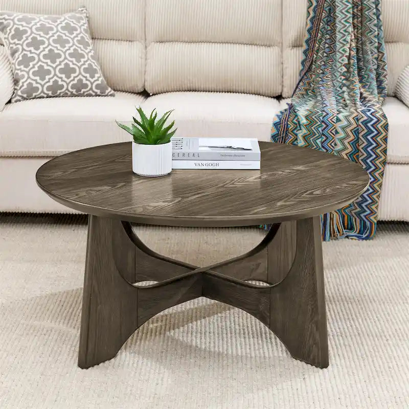 Table basse ronde pour salon ou salle de réception