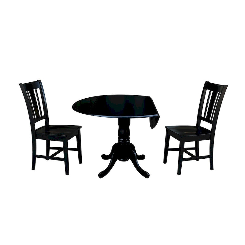 Table à rabats double 42 po avec 2 chaises San Remo