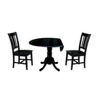 Table à rabats double 42 po avec 2 chaises San Remo