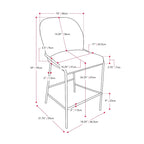 Tabouret de bar hauteur comptoir 26 po