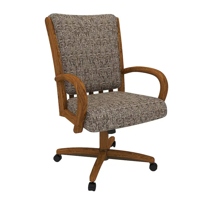 Chaise de salle à manger Caster au fini châtaigne