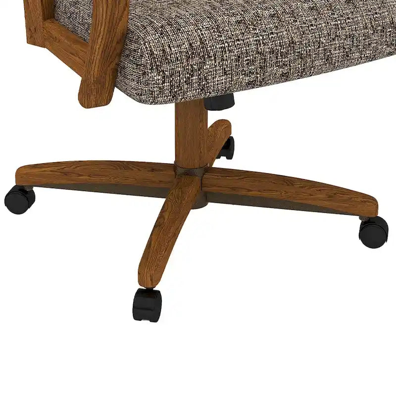 Chaise de salle à manger Caster au fini châtaigne