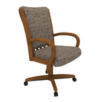 Chaise de salle à manger Caster au fini châtaigne