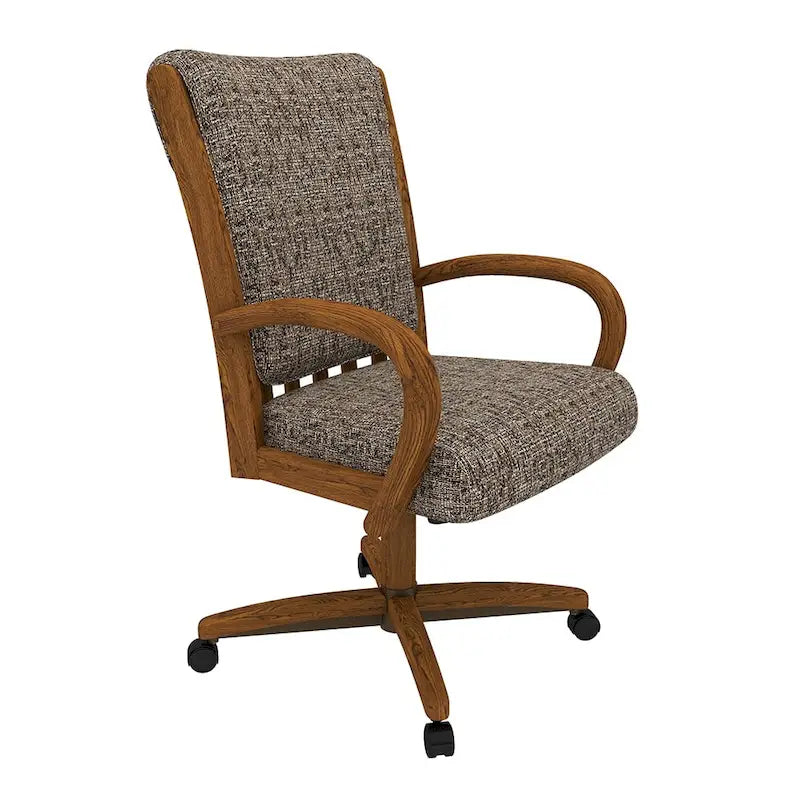 Chaise de salle à manger Caster au fini châtaigne