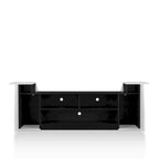Meuble TV contemporain de 180 cm avec 3 étagères ouvertes par