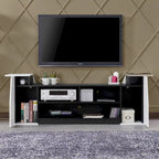 Meuble TV contemporain de 180 cm avec 3 étagères ouvertes par