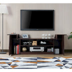 Meuble TV contemporain de 180 cm avec 3 étagères ouvertes par