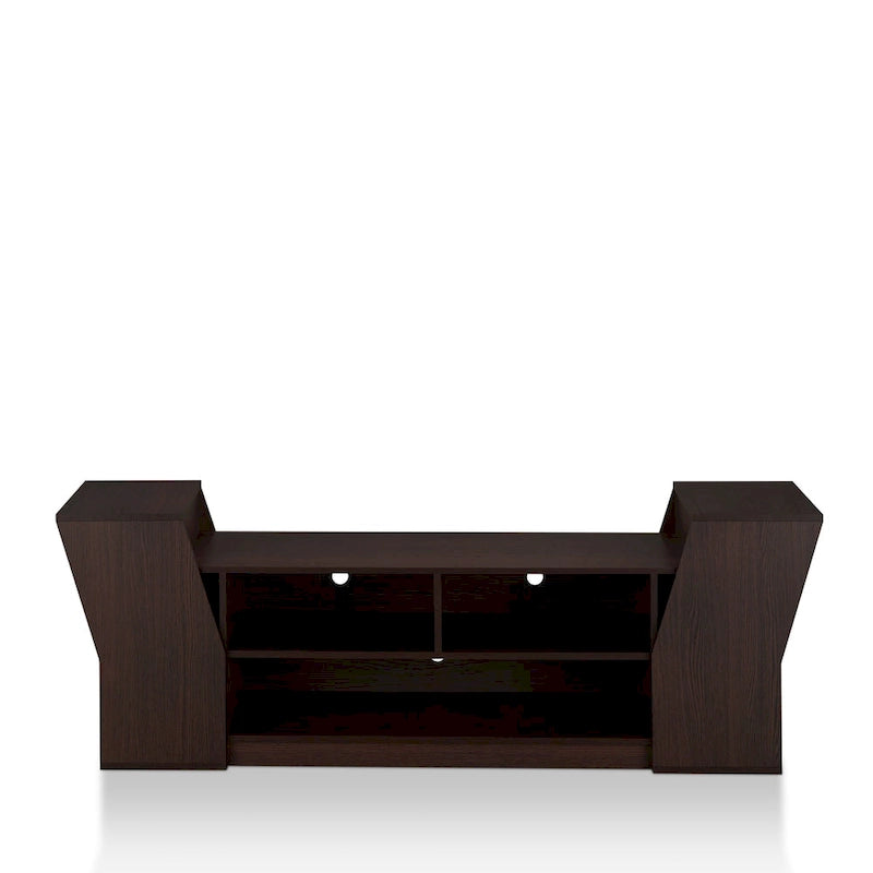 Meuble TV contemporain de 180 cm avec 3 étagères ouvertes par