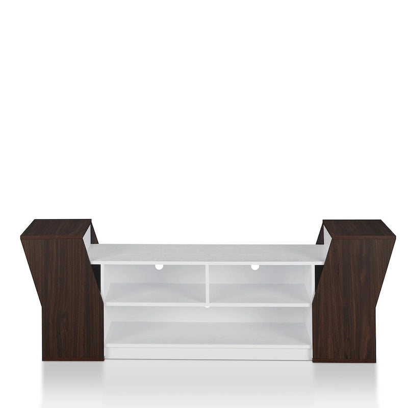 Meuble TV contemporain de 180 cm avec 3 étagères ouvertes par