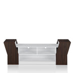 Meuble TV contemporain de 180 cm avec 3 étagères ouvertes par