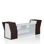 Meuble TV contemporain de 180 cm avec 3 étagères ouvertes par