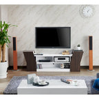 Meuble TV contemporain de 180 cm avec 3 étagères ouvertes par