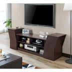 Meuble TV contemporain de 180 cm avec 3 étagères ouvertes par