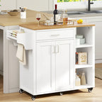 Meuble de rangement de cuisine roulant avec roulettes