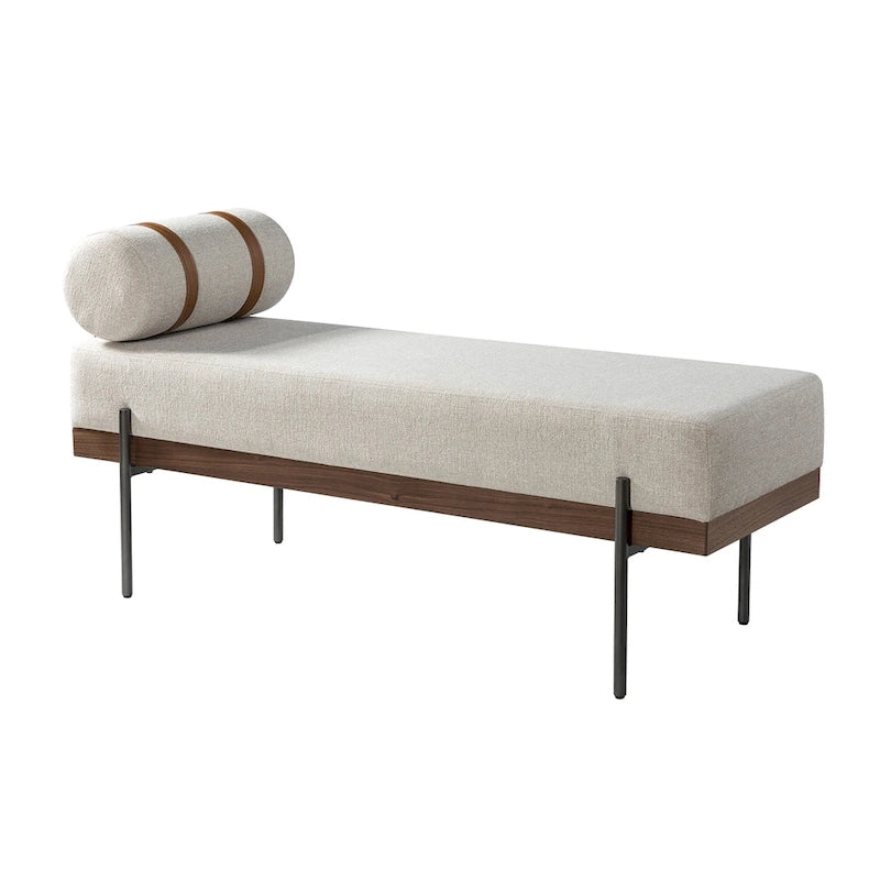 Banc d'entrée avec coussin amovible