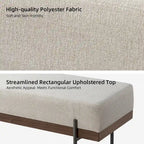 Banc d'entrée avec coussin amovible