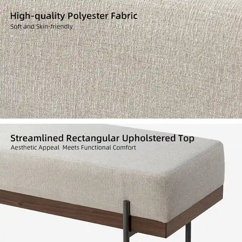 Banc d'entrée avec coussin amovible