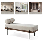 Banc d'entrée avec coussin amovible