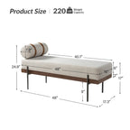 Banc d'entrée avec coussin amovible