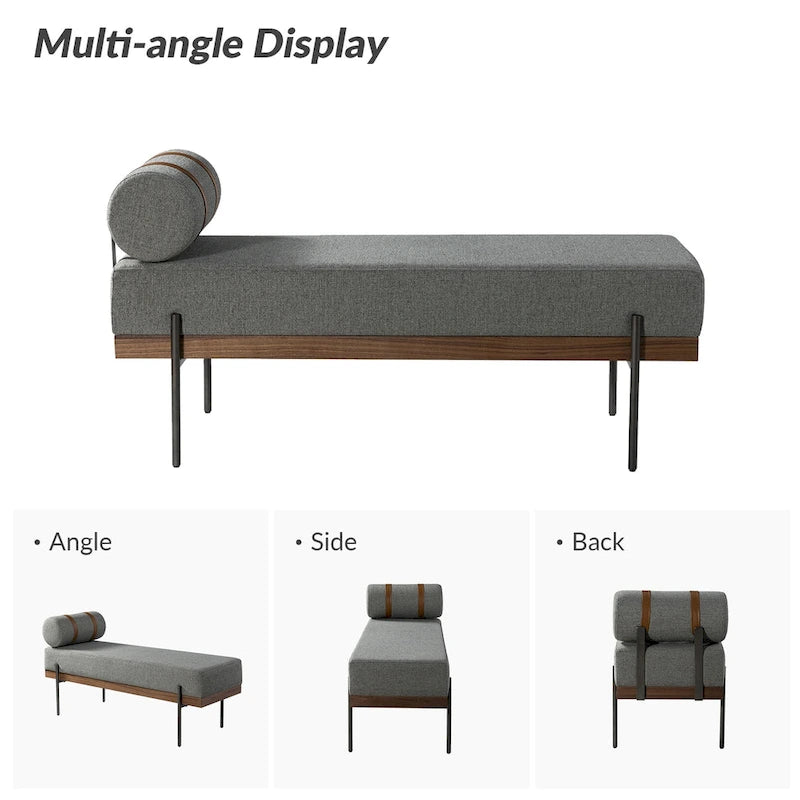Banc d'entrée avec coussin amovible