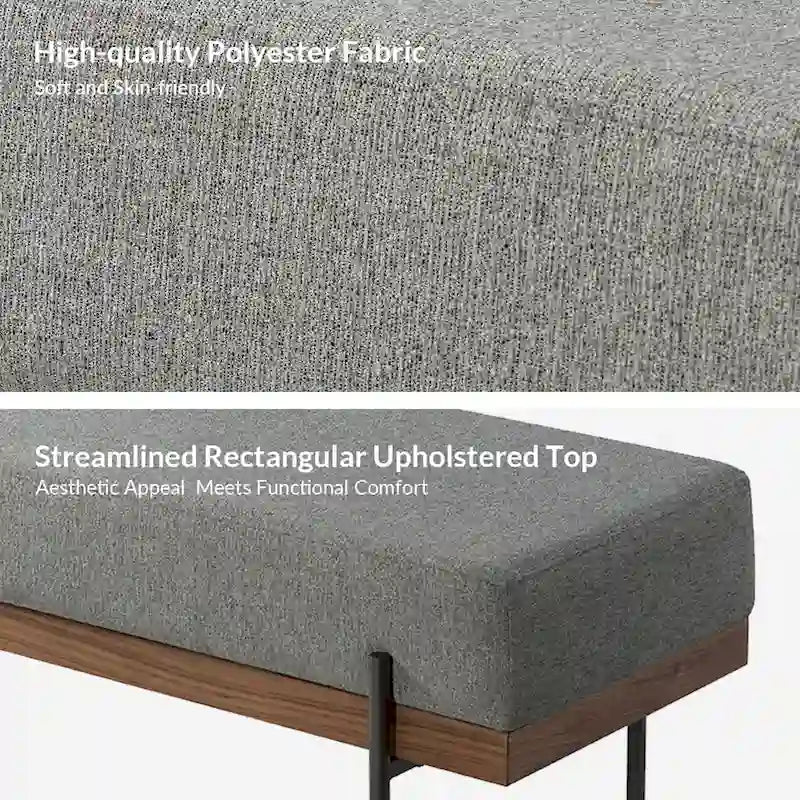 Banc d'entrée avec coussin amovible
