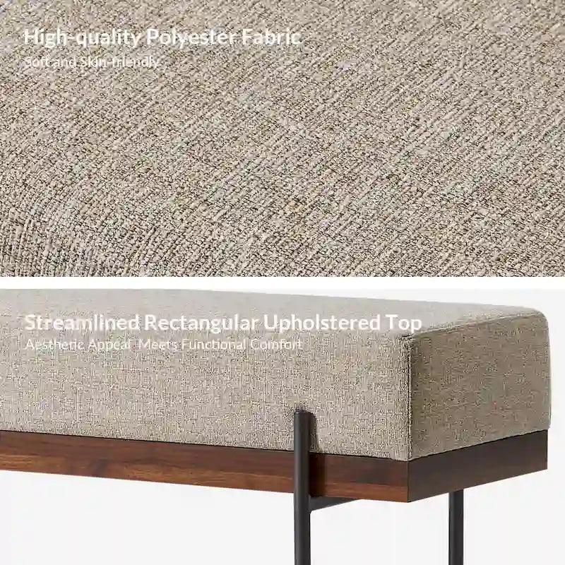 Banc d'entrée avec coussin amovible