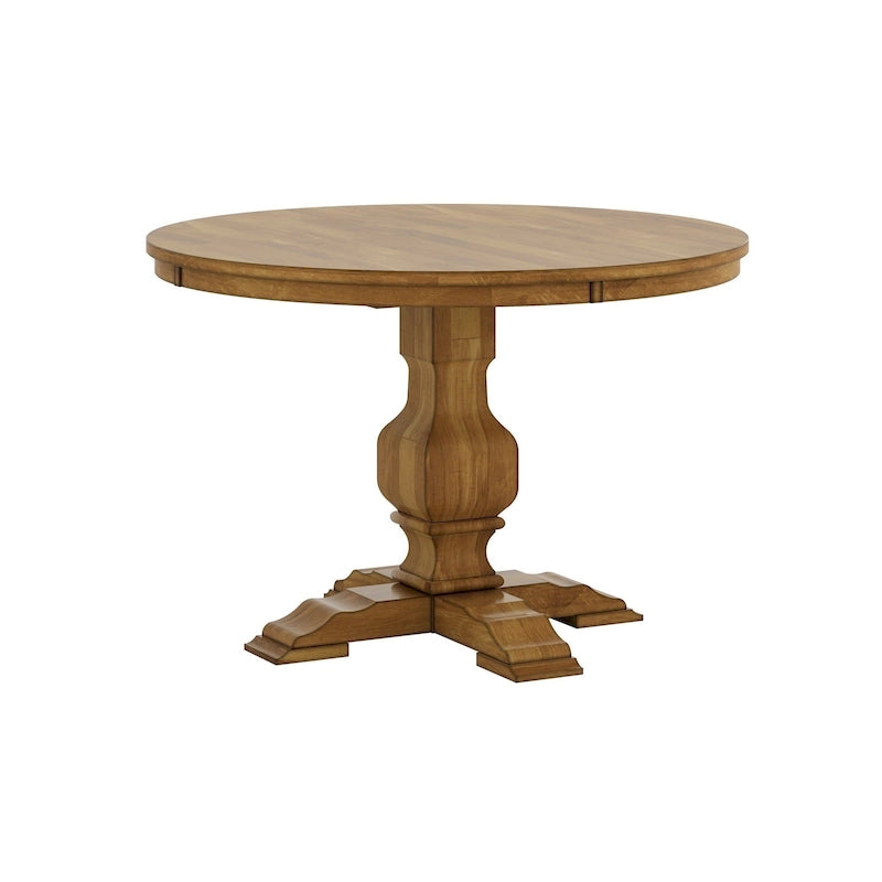 Table à manger ronde bicolore par