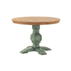 Table à manger ronde bicolore par