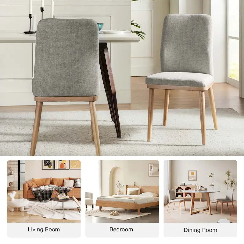 Mid-century Modern Upholstered Dining Chair by