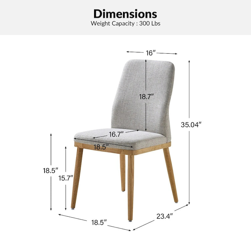 Mid-century Modern Upholstered Dining Chair by