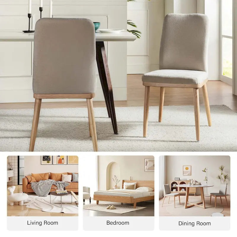 Mid-century Modern Upholstered Dining Chair by