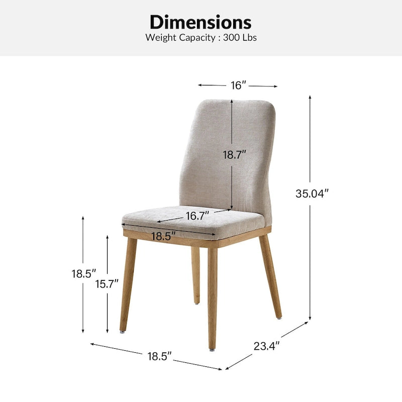 Mid-century Modern Upholstered Dining Chair by