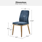 Mid-century Modern Upholstered Dining Chair by