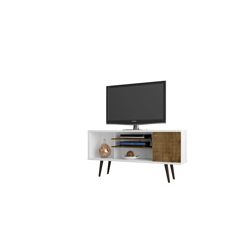 Meuble console multimédia à 5 étagères
