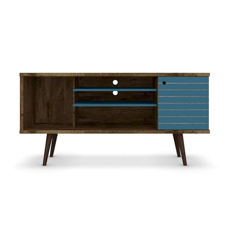 Meuble console multimédia à 5 étagères