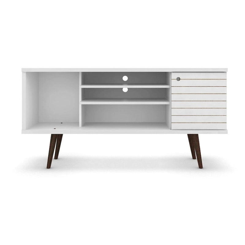 Meuble console multimédia à 5 étagères