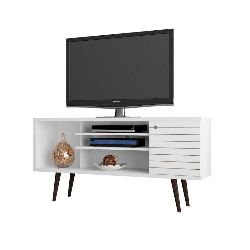 Meuble console multimédia à 5 étagères