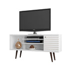 Meuble console multimédia à 5 étagères