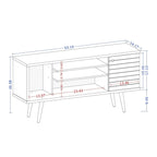 Meuble console multimédia à 5 étagères