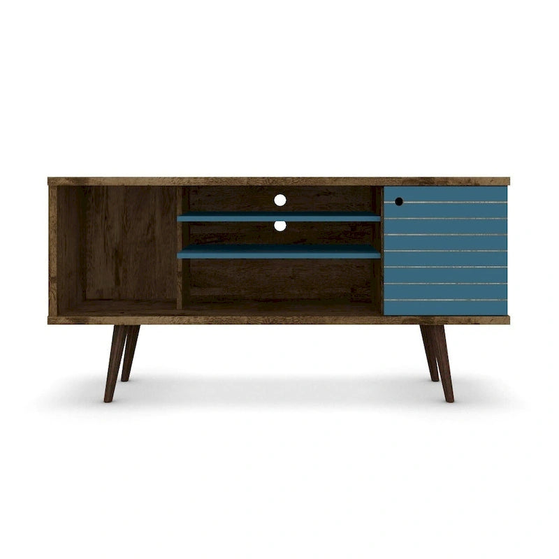 Meuble console multimédia à 5 étagères